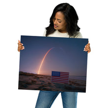 Load image into Gallery viewer, Cocoa Beach Wall Art Metal Print - SpaceX Crew 4 by JMacK Imagery
