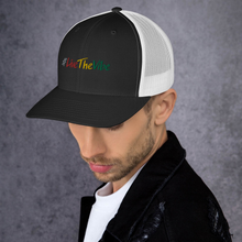 Load image into Gallery viewer, Retro Trucker Cap #LiveTheVibe™ Design