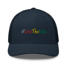 Load image into Gallery viewer, Retro Trucker Cap #LiveTheVibe™ Design