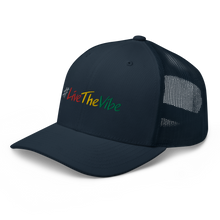 Load image into Gallery viewer, Retro Trucker Cap #LiveTheVibe™ Design