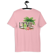 Load image into Gallery viewer, T-Shirt_Short-Sleeve Unisex - #LiveTheVibe™ Original Tiki Design
