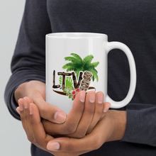 Load image into Gallery viewer, Mug_White Glossy - #LiveTheVibe™ Tiki Design