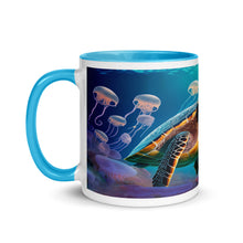 Load image into Gallery viewer, Sea Turtle Underwater Mug with Blue Color
