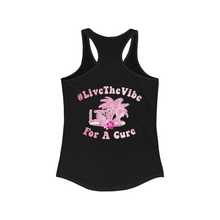 Load image into Gallery viewer, Women&#39;s Racerback Tank - Breast Cancer Awareness #LiveTheVibe™ for a Cure - Tikis &amp; Tatas

