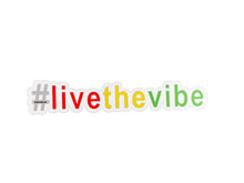 Load image into Gallery viewer, #LiveTheVibe Sticker - Original
