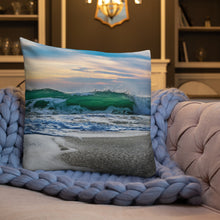 Load image into Gallery viewer, Cocoa Beach Premium Pillow - Morning Energy by JMacK Imagery
