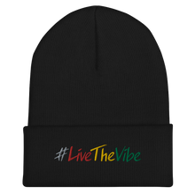 Load image into Gallery viewer, Beanie with Cuff - #LiveTheVibe™
