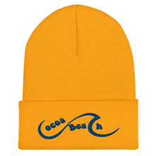 Load image into Gallery viewer, Beanie with Cuff - Cocoa Beach Wave™ Design
