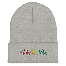 Load image into Gallery viewer, Beanie with Cuff - #LiveTheVibe™
