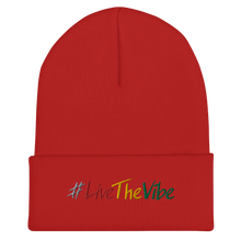 Load image into Gallery viewer, Beanie with Cuff - #LiveTheVibe™
