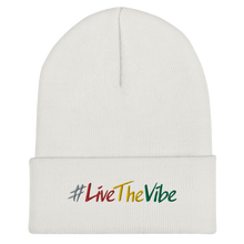 Load image into Gallery viewer, Beanie with Cuff - #LiveTheVibe™
