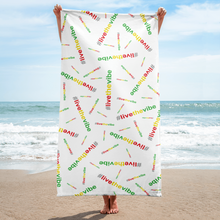 Load image into Gallery viewer, Beach Towel - #LiveTheVibe™ Swatch - White
