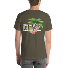 Load image into Gallery viewer, T-Shirt_Short-Sleeve Unisex - #LiveTheVibe™ Original Tiki Design
