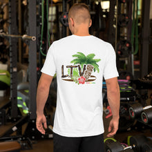 Load image into Gallery viewer, T-Shirt_Short-Sleeve Unisex - #LiveTheVibe™ Original Tiki Design
