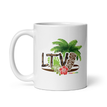 Load image into Gallery viewer, Mug_White Glossy - #LiveTheVibe™ Tiki Design
