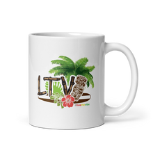 Load image into Gallery viewer, Mug_White Glossy - #LiveTheVibe™ Tiki Design
