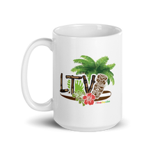 Load image into Gallery viewer, Mug_White Glossy - #LiveTheVibe™ Tiki Design
