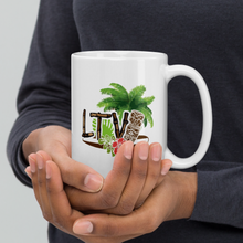 Load image into Gallery viewer, Mug_White Glossy - #LiveTheVibe™ Tiki Design
