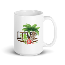 Load image into Gallery viewer, Mug_White Glossy - #LiveTheVibe™ Tiki Design
